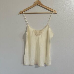 Silky Cream Lace Tank Top (BRIDES!!!)